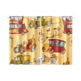 thumbnail image 3 of MKHERT Vintage Steampunk Cars Window Curtains Kitchen Curtain Room Bedroom Drapes Curtains 26x39 inch, 2 Piece, 3 of 3