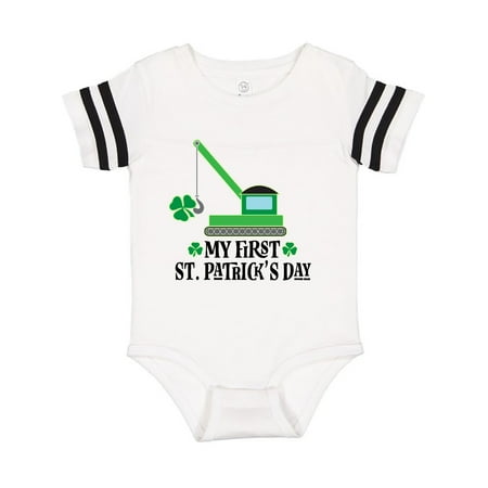 

Inktastic 1st St Patricks Day Construction Gift Baby Boy or Baby Girl Bodysuit