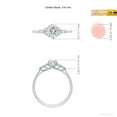 thumbnail image 5 of ANGARA Lab Grown Diamond Engagement Ring with Diamonds for Women in 14K White Gold (Size-7x5mm| Color-F-G| Clarity-VS) | April Birthstone, Anniversary, Jewelry Gift for Women | Lab-Grown Diamond Ring, 5 of 8