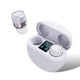 thumbnail image 1 of Auriculares compatibles con Bluetooth recargables Auriculares para juegos con micrófono Bajo latencia Manos libres Auriculares de bajo deporte Blanco Inevent EL022497-02B, 1 of 7