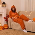 thumbnail image 5 of Gold Plush Hooded Costume for Adults Polyester Hooded Design, Full Zip Closure, Plush Fleece Fabric, Adults Unisex, Halloween Costume XL, 5 of 7