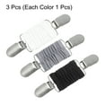 thumbnail image 3 of Uxcell 3 Pack Dress Cinch Clips, Tightener Dress Back Cinch Clip White, Black, Gray, 3 of 3