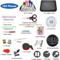 thumbnail image 2 of Jinsinto ProCase 183 pcs Complete Sewing Kit with PU Leather Cover, Professional Sewing Kit with Necessary Accessories, 2 of 5