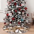 thumbnail image 5 of Rateoe Cut Cats Print Christmas Tree Skirt 48" for Xmas Holiday New Year Party Circle Tree Mat Ornaments Decoration, 5 of 7