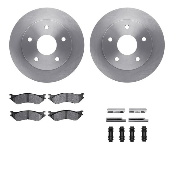 Dynamic Friction Company Front Brake Rotors with 5000 Advanced Brake Pads includes Hardware 6512-40417