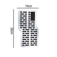 thumbnail image 3 of Auto Foot Rest Pedal Plate - Stainless Steel, All-Weather & Waterproof, Universal Fit for Car Driving Position, 3 of 8