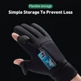 thumbnail image 4 of Winter Fishing Gloves 2 Finger Flip Waterproof Winter Gloves Windproof Photograph Men Women Warm Protection Fish Angling Gloves (GOL45,M), 4 of 7