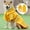 Yellow, variant on Pet Raincoat Fashion Reflective Waterproof Pet Winter Raincoat Dog Medium Large Dog