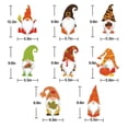 thumbnail image 3 of Fall Thanksgiving Window Clings - 4 Sheets Autumn Gnome Elf Scandinavian Autumn Window Decals Decorations - Thanksgiving Decorations for Home, Fall Decorations, 3 of 8