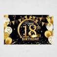 thumbnail image 4 of Birthday Party Banner Home Birthday Theme theme banner; Backdrop Background Wall Decoration, 18 Years Old, 4 of 8