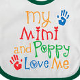 thumbnail image 4 of Inktastic Mimi and Poppy Love Me Boys or Girls Baby Bib, 4 of 4