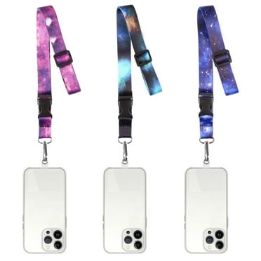 FGY 9PCS Lanyard Detachable and Adjustable Phone Lanyard with Key-chain and Waterproof ID Badge Holder Multi-color