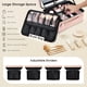 thumbnail image 3 of Estuche de maquillaje Faquenc Leather con espejo iluminado por LED y soporte para brochas, 3 of 9