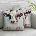 thumbnail image 3 of Orinice Flowers Graphic Decorative Throw Pillow Cover for Home Couch Living Room Bed Sofa Car Bedroom - Year-Round Use - 1PC 18x18in, 3 of 5
