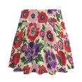 thumbnail image 7 of SEANATIVE Women Tennis Skort with 2 Inner Pockets Built-in Shorts Pleated Mini Skirts Lightweight Stretchy Breathable Golf Pickleball Running Skort, XL, Anemone Flower Violet Red, 7 of 7