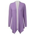 thumbnail image 4 of Women Fashion Long Sleeve Cardigan Autumn Lightweight Open Front Draped Mid Long Asymmetric Coat 3x Sweaters for Women plus Size And Cardigan Cardigan Polyester Lightweight Cardigan for Women for, 4 of 4