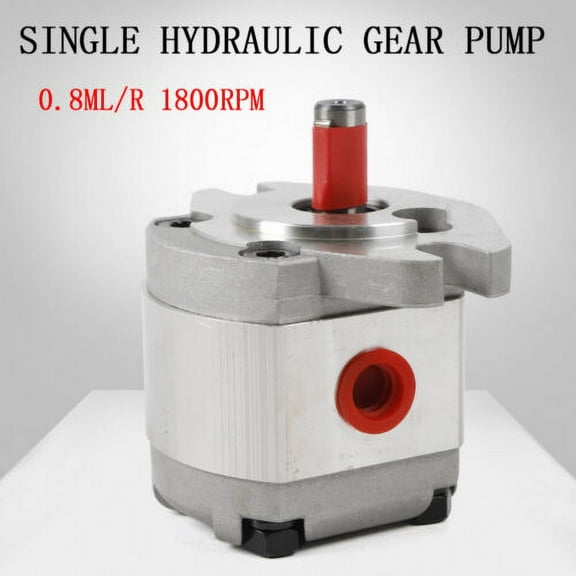 Mini Hydraulic Gear Pump High Pressure Gear Pumps 0.8ml/r Aluminum Alloy 21MPa