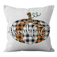 thumbnail image 4 of TIANHAO Fall Pillow Covers 4 Pack, 18x18 Inch Buffalo Check Plaid Pumpkin Throw Pillow Cases for Autumn Thanksgiving Sofa, Car, Couch, Bed Farmhouse Fall Decorations, 4 of 5