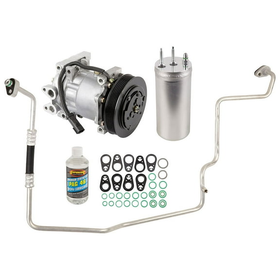 AC Compressor & A/C Repair Kit For Jeep Liberty 2.4L 4-Cylinder 2002 2003 2004 2005 - BuyAutoParts