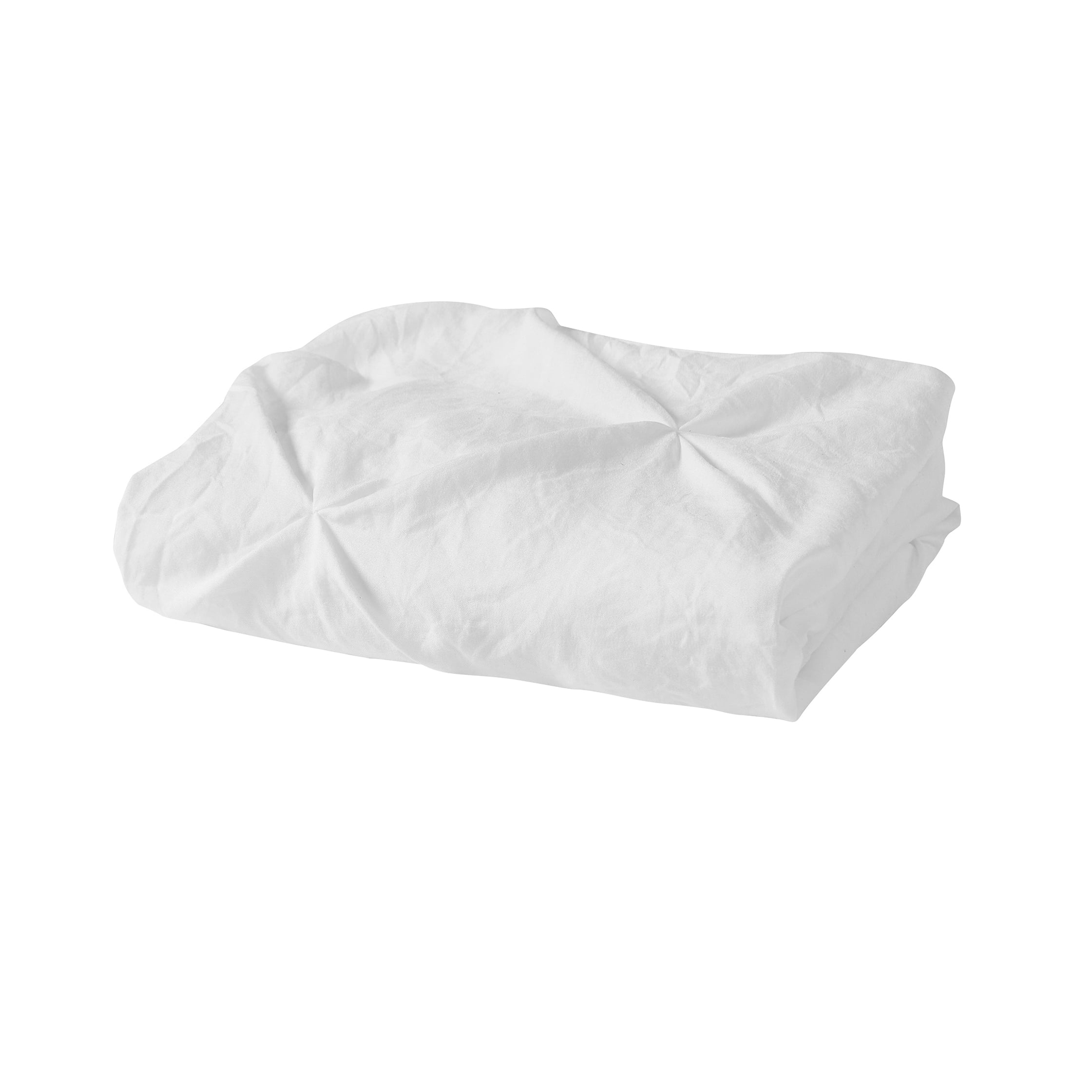 Mainstays Euro Microfiber Pintuck Pleat Pillow Sham, White, 26"x26"
