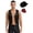 Black, variant on Eandarui Cowboy Costume for Mens Open Front Vest Waistcoat with Cowboy Hat Bandanas Halloween Fancy White L