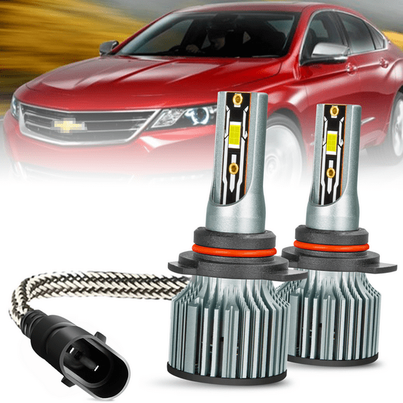 For Chevy Impala 2014-2015 2017-2020 LED Headlight High/Low Beam Bulbs Kit 9012/HIR2