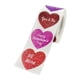 thumbnail image 1 of Pegatinas en forma de corazón para decoración del Día de San Valentín, 500 unidades, tarjetas para accesorios de fiesta Púrpura, 1 of 9