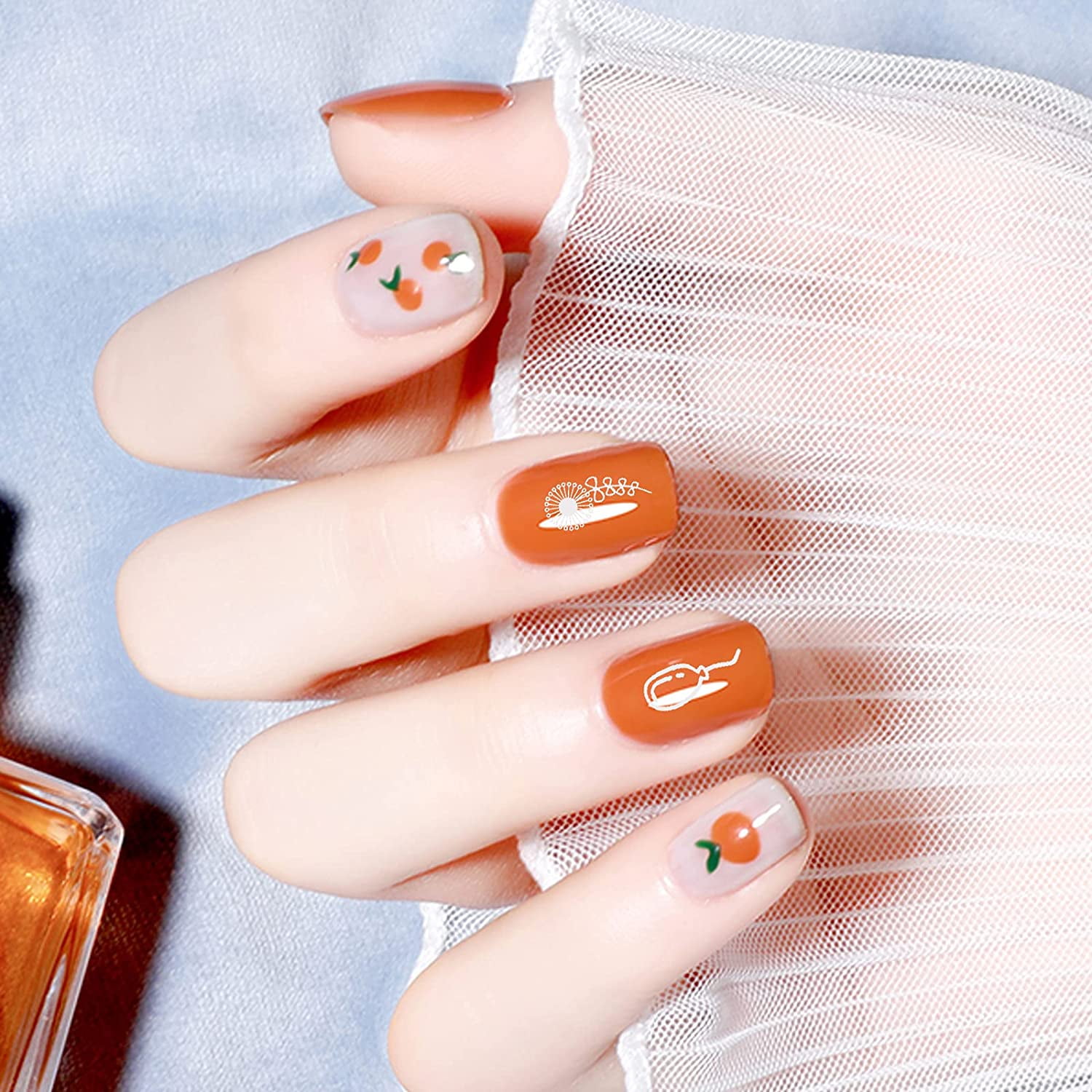 Nail Lacquer Nail Polish Kit 12 Colors Air Dry Quickly, 6ML, Polish Manicure Print Women Biutee