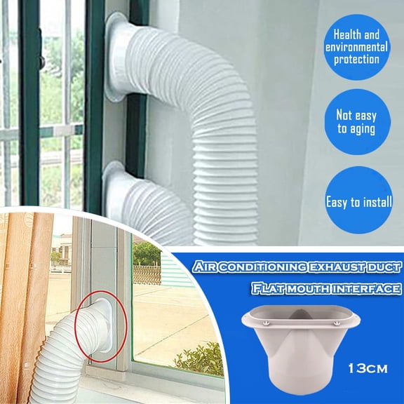 Portable AC Hose Accessory, Portable Air Conditioner Exhaust Hose Accessory, Window Adapter Pipe Joint for Venting, Universal Connector for Cooling Units, Home Office and Room Cooling Accessory