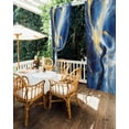 thumbnail image 5 of nqOlkjepod Outdoor Curtains for Patio Waterproof, Gold Blue Sky Outdoor Privacy Panels Grommet, Abstract Vintage Oil Painting Art Blackout Outside Curtains for Porch/Cabana/Pergola 54"x84", 2 Panels, 5 of 8