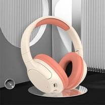 Kids Bluetooth Headphones, Wireless Headphones with HD ANC Microphone, 50 Hours Playtime, Safe Volume, Type C Fast Charging, Foldable On-Ear Headphones for Children/Teens/Smart Device - Pink