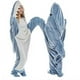 thumbnail image 1 of Sudadera con capucha y manta de tiburón para adultos, mono de tiburón para adultos, manta portátil para adultos, talla L, 1 of 4