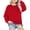 Red, variant on Girls Pullover Tops Round Neck Side Split Sweatshirt Tops Children's Long Sleeve Shirts New Trending