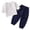 0-NY1&171, variant on Tiijoy Infant Boys Casual Outfits Breathable Short Sleeve T Shirt Pants Set, Sizes 18-24M