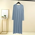 thumbnail image 2 of Maplenight Modal Nightgowns for Women Oversized Nightgown Long Sleeves Nightshirts V-Neck Full Length Sleep Shirts, 2 of 5