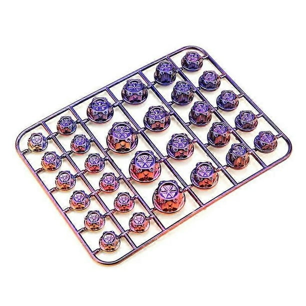 30pcs Chrome Motorcycle Bolt Caps - Universal Fit For Yamaha, Kawasaki, Honda
