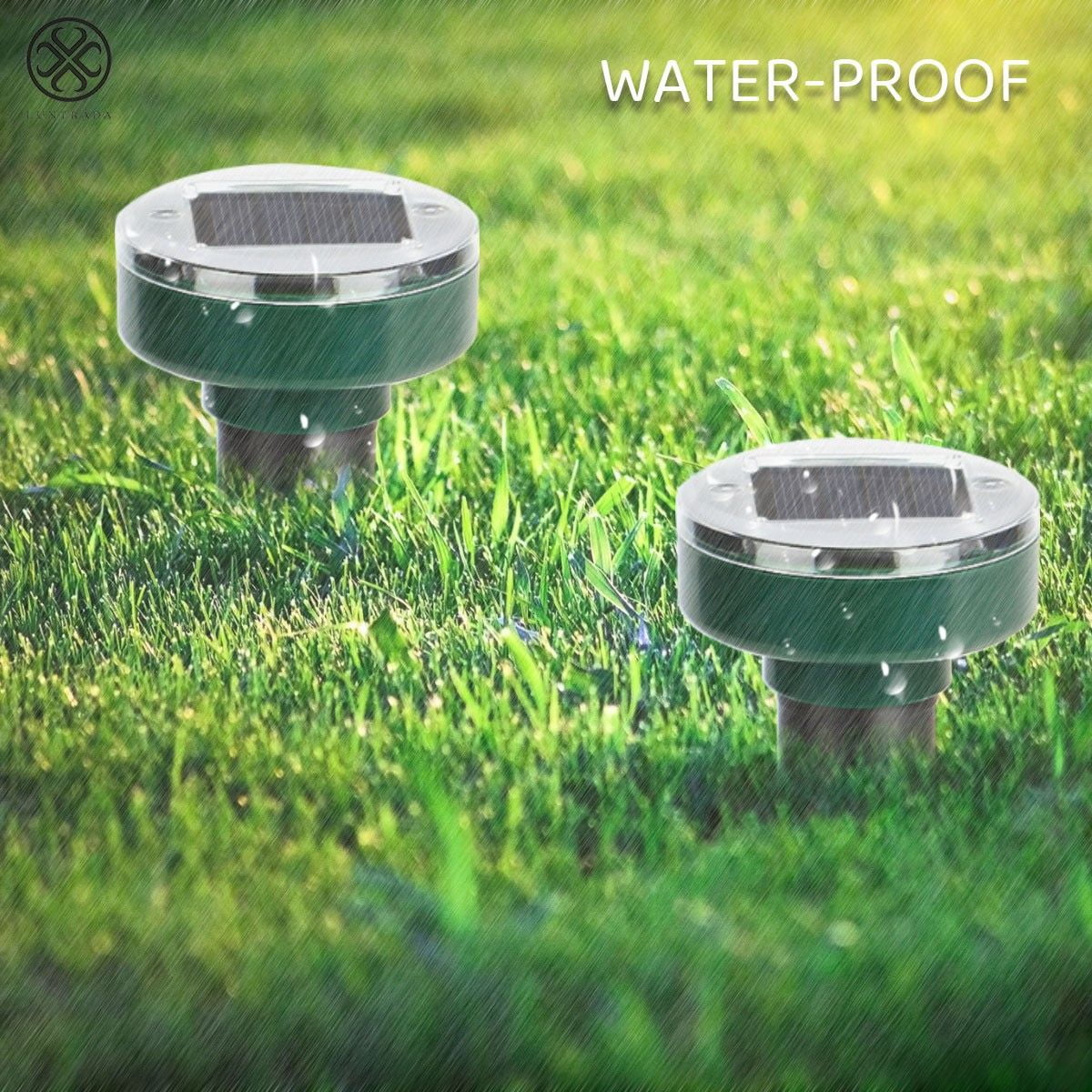 Luxtrada 4PCS Solar Power Ultrasonic Sonic Mouse Gopher Mole Pest Rodent Repellent Repeller Garden