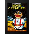 thumbnail image 2 of Retrobot 13x18 Black Modern Framed Museum Art Print Titled - Mechanical Moon Creature, 2 of 5