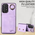 thumbnail image 5 of Case for Samsung Galaxy A52s 5G, PU Leather 3 Card Slots with Finger Ring Holder Shockproof Phone Case, 5 of 15