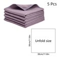 thumbnail image 2 of yulier 5 Pcs Microfiber Cleaning Cloths, Kitchen Towels Dish Cloths, Reusable Cleaning Rags for Dishes, Countertops, Glass, Furniture - 12" x 12", Purple, 2 of 6