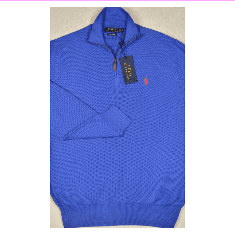 royal blue polo sweater