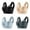 Dark Grey, variant on 4PC Women's Strapless Lace Bra Set - Thin Side Fold, Adjustable, Nylon/Spandex, All Seasons