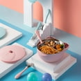 thumbnail image 5 of SPRING PARK Baby Feeding Bowl with Cover Suction Base Stainless Steel Tableware for Kids, 5 of 8