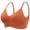 Red, variant on Comfortable Full Cup Bra for Women Wireless Seamless Soft Lingerie Support Regular No Underwire Brassiere