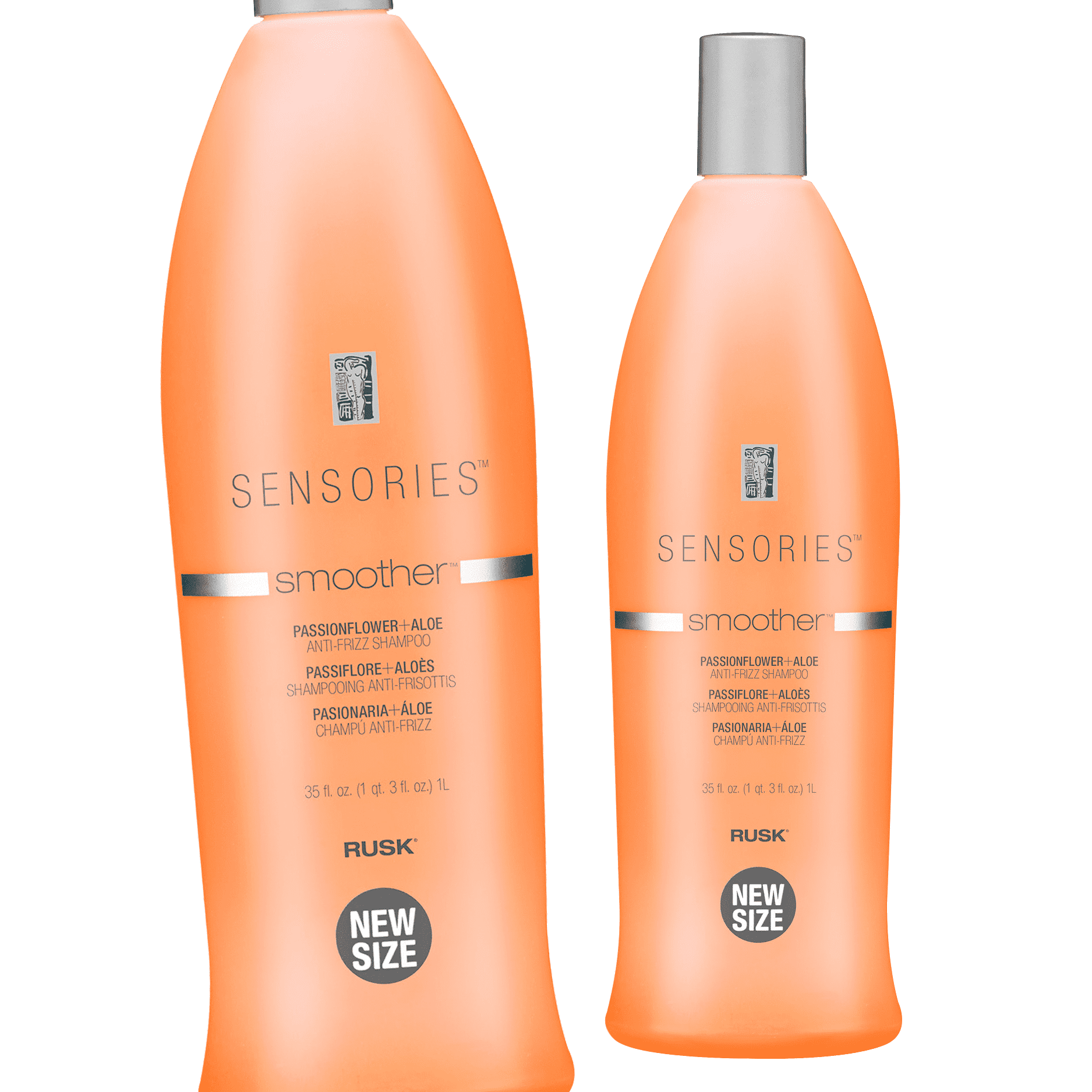 Rusk Sensories Anti-Frizz Smoothing Shampoo Passion Flower Aloe 35 oz Pack of 2