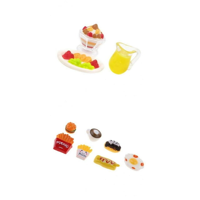 Casa de Suministro de Comida Y Comestibles en Miniatura Modelo de Comida Variada Hecha