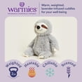 thumbnail image 2 of Animal de peluche Warmies Gray Sloth, apto para microondas y pesado, 2 of 6