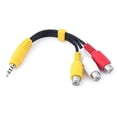 thumbnail image 4 of 1st 3.5mm Mini Aux Male Stereo to 3 RCA Female Audio Video AV Adapter Cable, 4 of 5