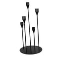 thumbnail image 4 of Candelabro de Metal, candelabro cónico, centros de mesa, decorativo tradicional con 5 cabezales para decoración festiva de fiesta, duradero, 4 of 8