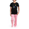 thumbnail image 4 of CafePress - Sea Turtle 1 With Waves Women's Dark Pajamas - Women's Short Sleeve Print T-Shirt and Pants Dark Cotton Pajama Set, 4 of 7